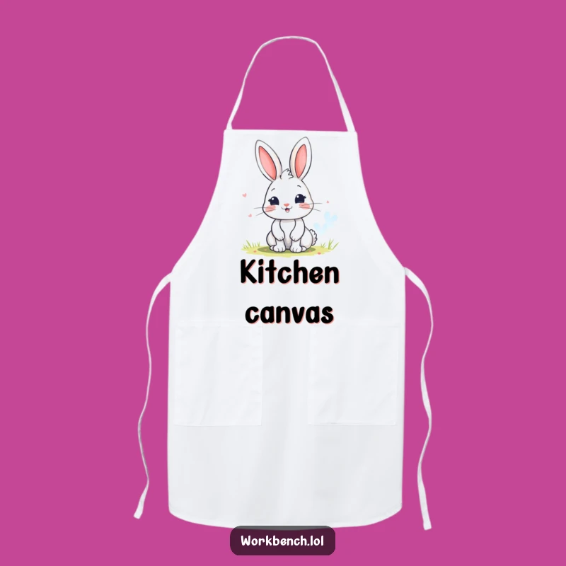 Funny Bunny Painting Apron - Creative Artist's Gift!