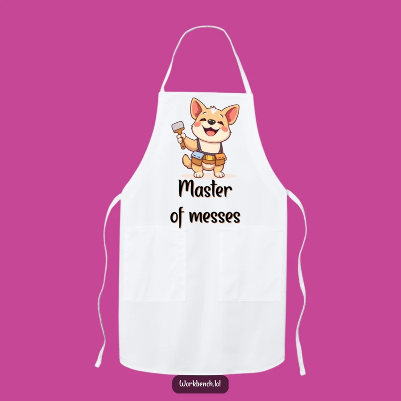 Funny Dog Paintbrush Apron: Create Art and Laughs with Protection