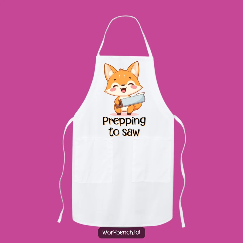 Funny Fox Carpenter Apron - Protect Your Clothes with This Hilarious Saw-wielding Fox