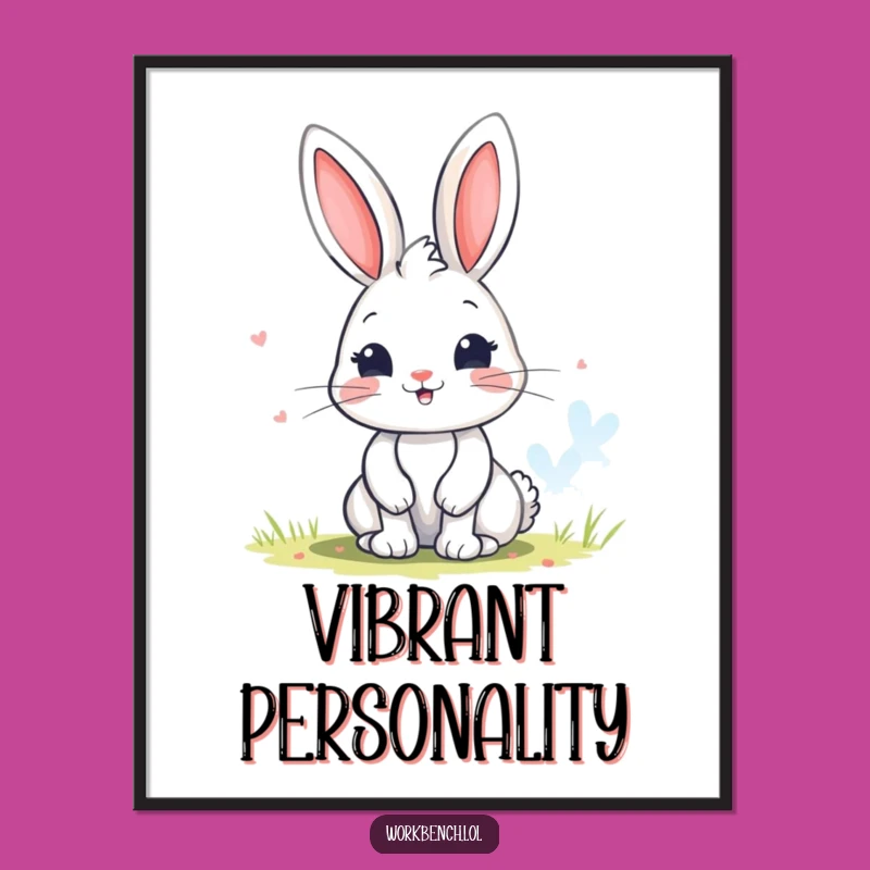 Funny Bunny Painting Digital Art - Instant Artistic Decor!